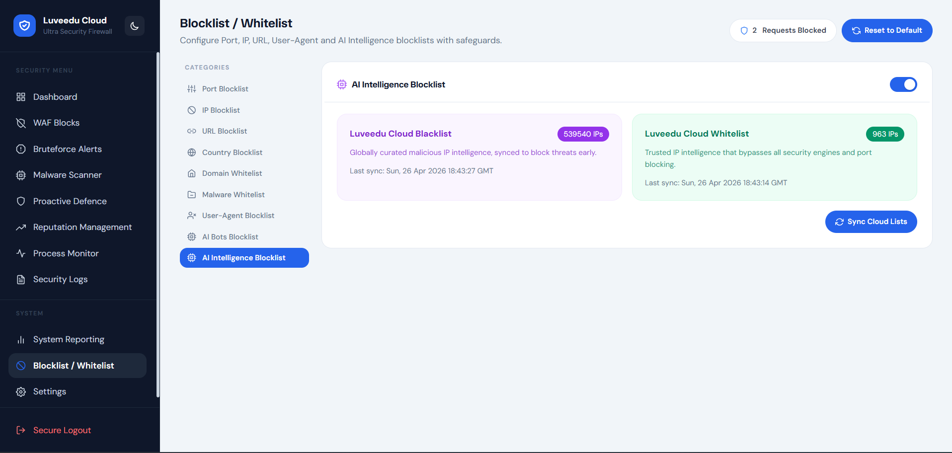 Blocklist / Whitelist